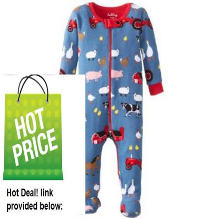 Cheap Deals Hatley - Baby Baby-Boys Newborn Footed Coverall Farmer Jack Review