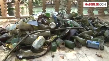 Aynzeliha Gölü, dalgıçlar tarafından temizlendi -