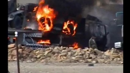 NATO base attacked in eastern Afghanistan, dozens of trucks destroyed