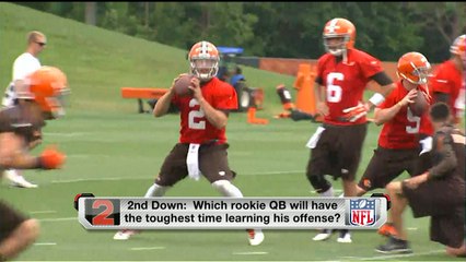 Which rookie QB will struggle learning his offense?