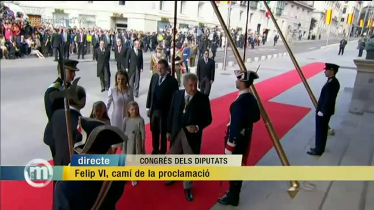 TV3 - Els Matins - Els reis arriben al Congrés dels diputats