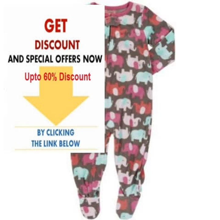 Cheap Deals Carter's Baby-girls Color Elephants Fleece Footed Pajamas Review