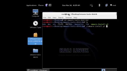 How to install Kali vm