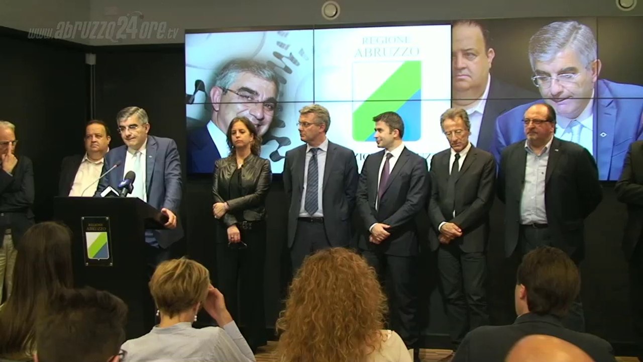 Presentazione Giunta Regionale Luciano DAlfonso