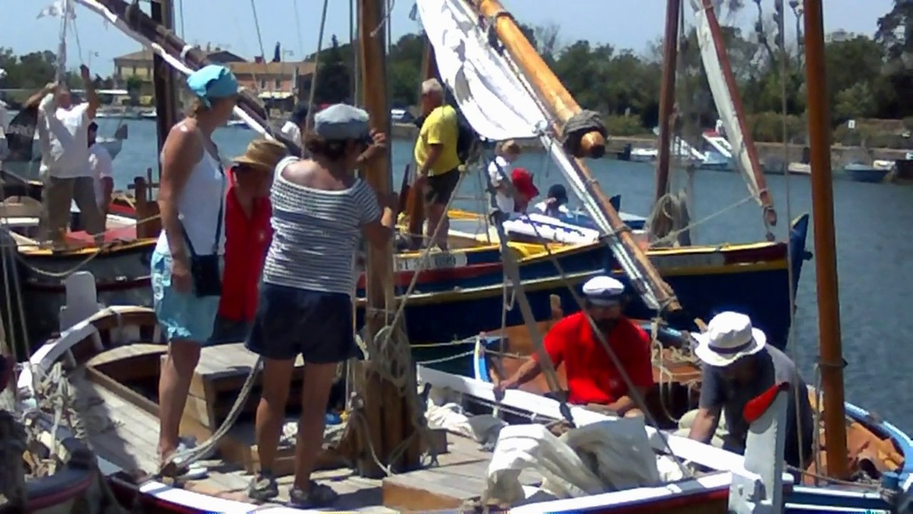 La felouque a Agde a la Fete des tradions maritimes