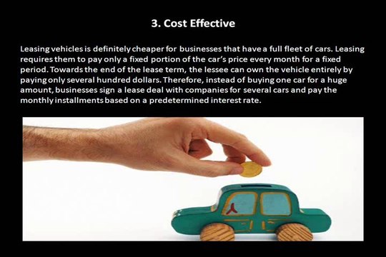 Why is Leasing Beneficial for a Business that Has a Fleet