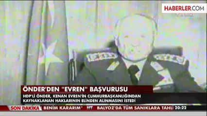 HDP'den Kenan Evren Teklifi