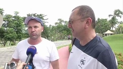 Football / Equipe de France / Le supporters tricolores confiants - 19/06