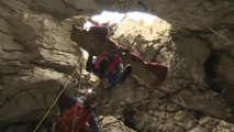 Trapped researcher rises from Germany's deepest cave