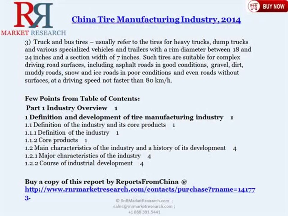 China Tire Manufacturing Industry Development Trends & Operating Capability Forecast to 2018
