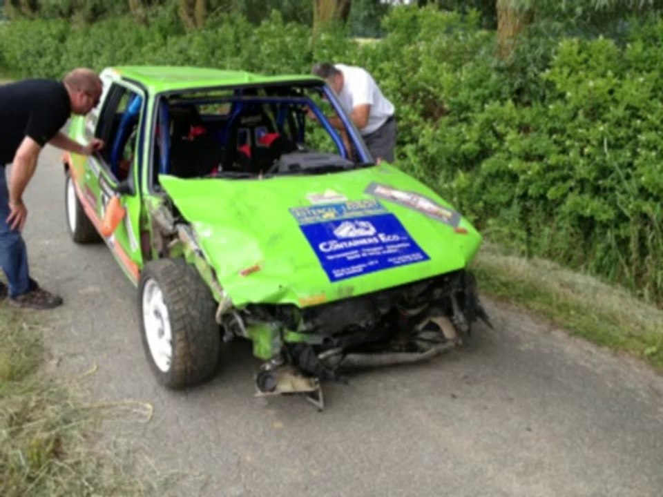 Brake Failure & HUGE RALLY CRASH!!! - Rallye Haute Senne 2014