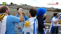Mondial 2014: Les supporteurs uruguayens ont gagné la bataille du nombre, pas celle de l'originalité