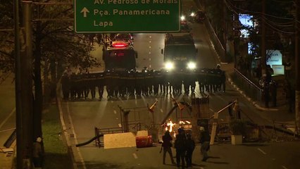 Manifestação e depredação em São Paulo