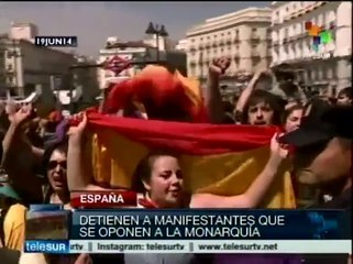 España: varios detenidos durante protesta en rechazo a la monarquía