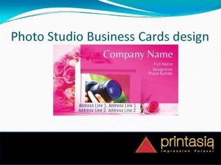 Business Cards design photo studio