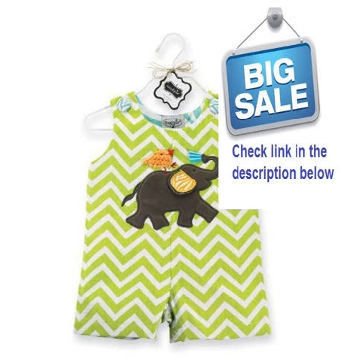 Cheap Deals Mud Pie Unisex-Baby Newborn Safari Elephant Shortall Pant Review