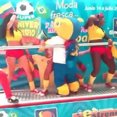World Cup Mascot fuleco Grindin Dancing
