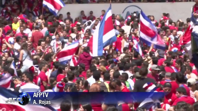 Mondial-2014: liesse au Costa Rica après l'exploit des Ticos