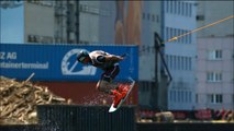 So impressive Wakeboard competition on old cargo ship