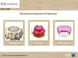 Table Linen Manufacturers in India