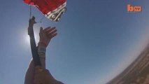 GoPro - Skydiver saves himself seconds before impact after terrifying fall - Skydiving