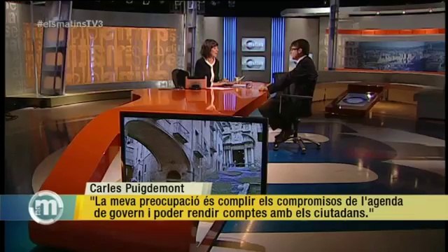 TV3 - Els Matins - Puigdemont: A Girona ara no hi ha el consens de l'any 81 pel títol de princesa