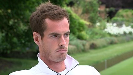 Andy Murray on his back, coach Amelie Mauresmo and training