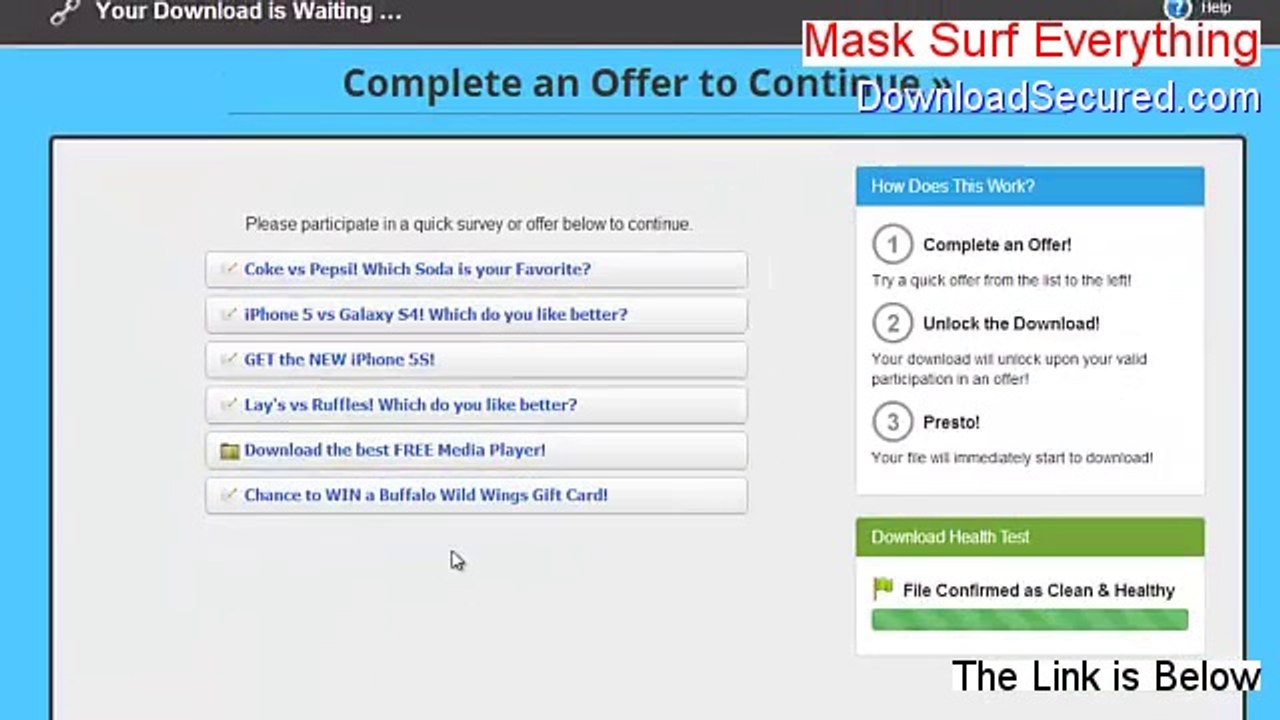 Mask Surf Everything Free Download - Risk Free Download (2014)