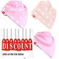 Cheap Deals Zippy Fun Bandana Bibs for Babies and Toddlers (Pink & White Pack of 4) Review