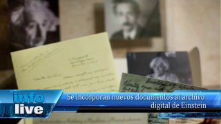 Se incorporan nuevos documentos al archivo digital de Einstein