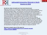 Lightweight Automotive Materials Market in North America to 2018