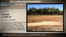 A vendre - Terrain - Pourrieres (83910) - 1 200m²