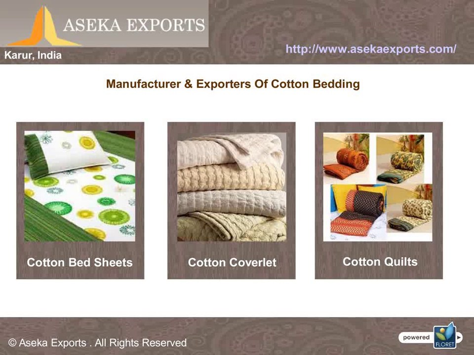 Cotton Bedding Set Manufacturers in India