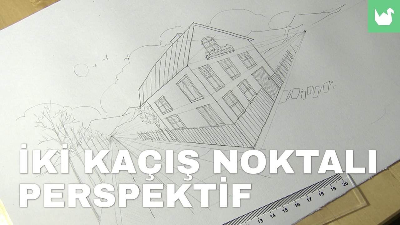 Iki Kacis Noktali Perspektif Cizim Teknigi Video Dailymotion
