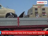 Erbil Irak Ordusundan Kalan Zırhlı Araçlar Erbil'e Getiriliyor