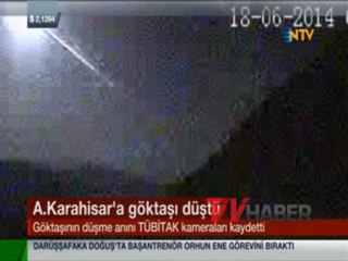 Afyonkarahisar'a dün gece göktaşı düştü