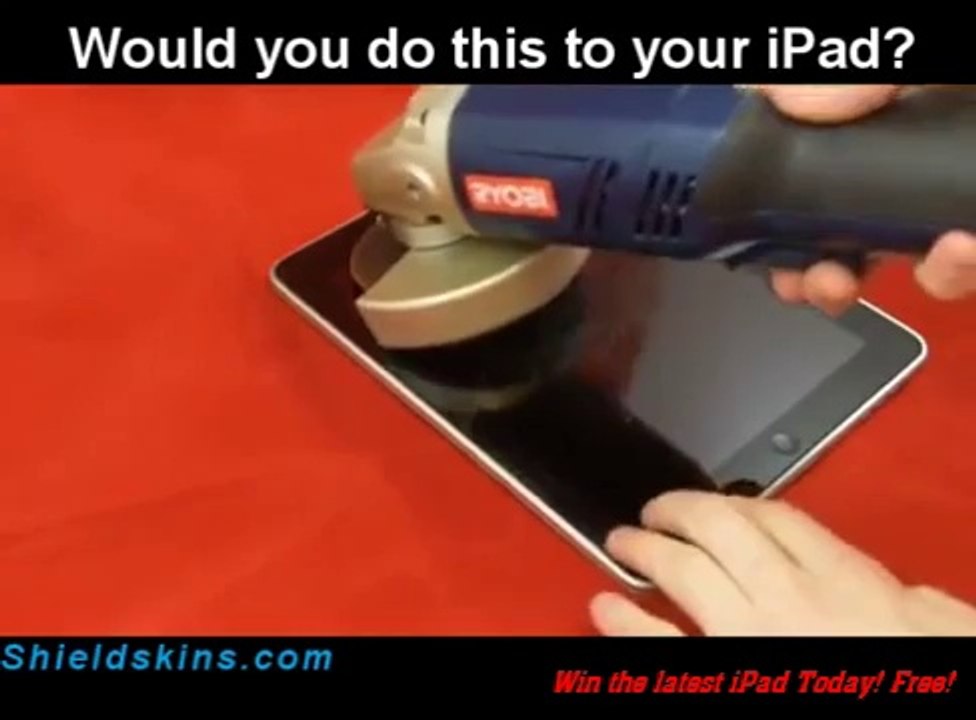 iPad gets wrecked. Why would you do this to an awesome iPad?