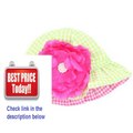 Cheap Deals Mud Pie Baby-Girls Newborn Baby Buds Reversible Gingham Flower Hat Review