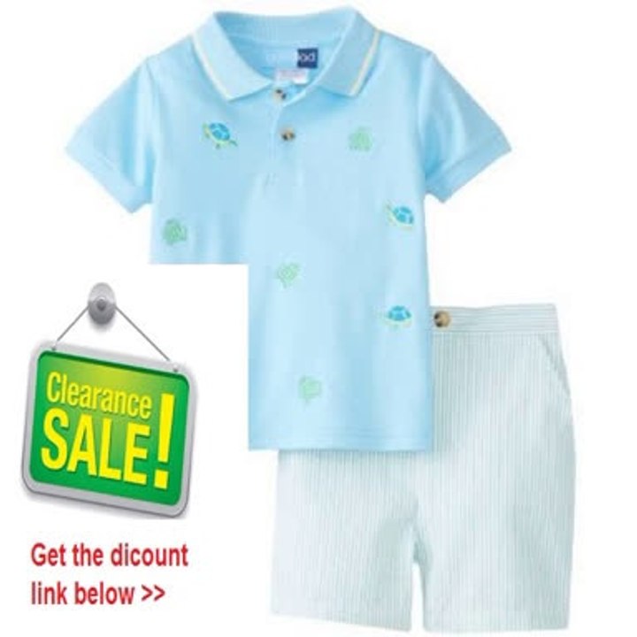 Cheap Deals Good Lad Baby-Boys Infant Turtle Applique Short Set Review