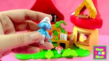 Unboxing Papa Smurf House and assembling papa smurf house from megabloks