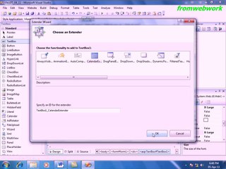 Calendar Extender in Microsoft Visual Studio