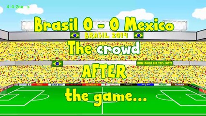 Animação zoa choro de brasileiros durante hino nacional