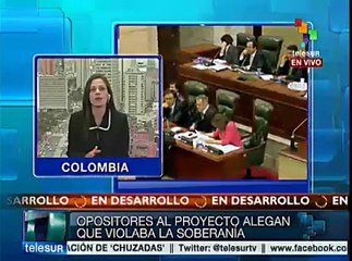 Colombia: Congreso no aprueba proyecto de alianza militar con la OTAN