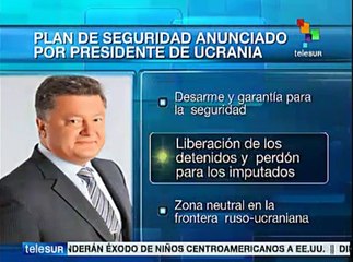 Poroshenko presenta plan de seguridad para este ucraniano