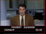 Canal  14 Janvier 1992 Infos avec problème technique