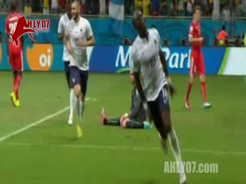 هدف فرنسا الرابع والخامس في سويسرا مقابل 0 كأس العالم برازيل 2014