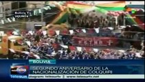 Celebra Bolivia segundo aniversario de nacionalización minera Colquiri