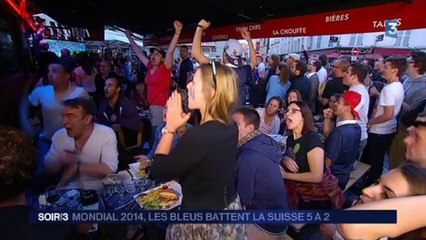 La joie des supporters des Bleus