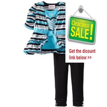 Cheap Deals Little Lass Baby-Girls Infant Two-Piece Stripe Heart Knit Twofer Review