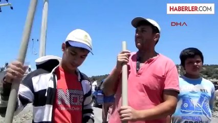 Direkteki Trafo Patlayınca Yangın Çıktı